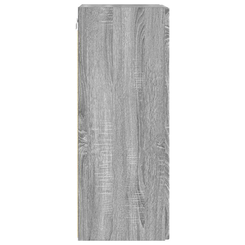 Dulap TV de perete Pe perete 2 pcs Gri Sonoma 30 x 31 x 80 cm GartenMobel Dekor