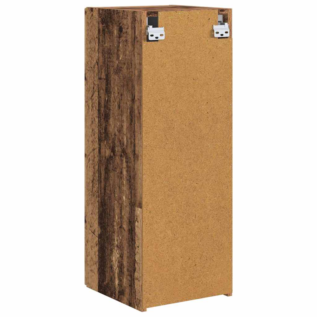 Dulap TV de perete Pe perete 2 pcs Lemn Vechi 30 x 31 x 80 cm GartenMobel Dekor