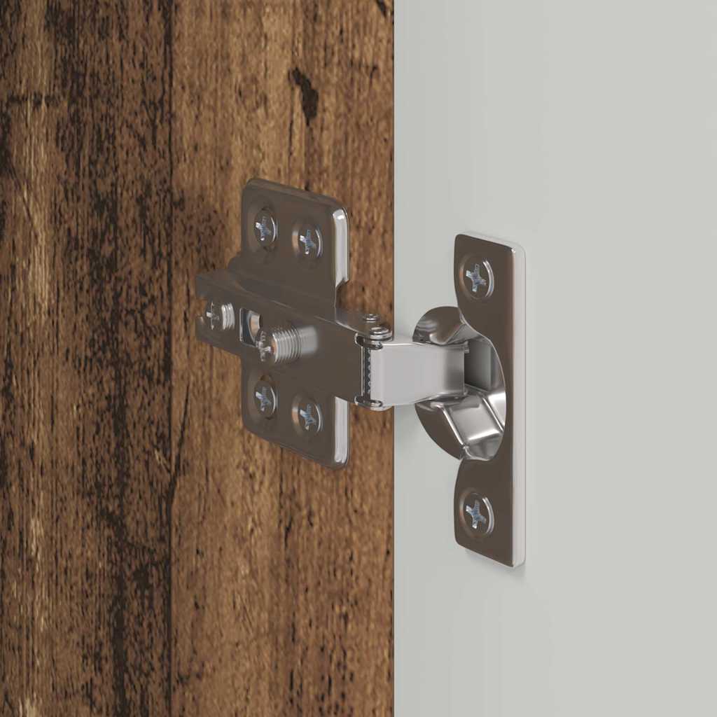 Dulap TV de perete Pe perete 2 pcs Lemn Vechi 30 x 31 x 80 cm GartenMobel Dekor