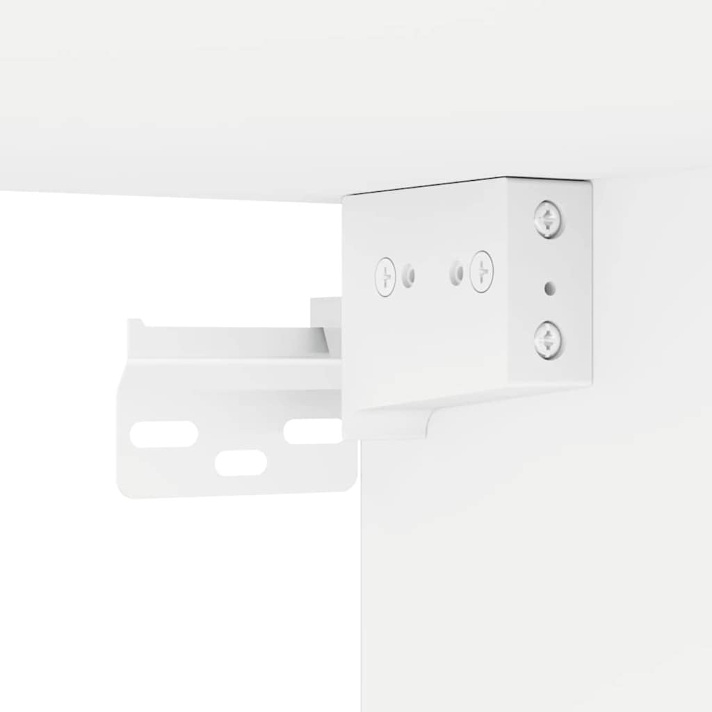 Dulap TV de perete Pe perete Alb 30 x 31 x 60 cm Lemn compozit GartenMobel Dekor