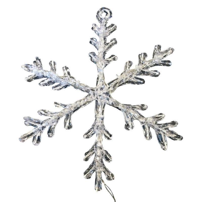 Decor fereastra cu led-uri, fulg de zapada, home MultiMark GlobalProd