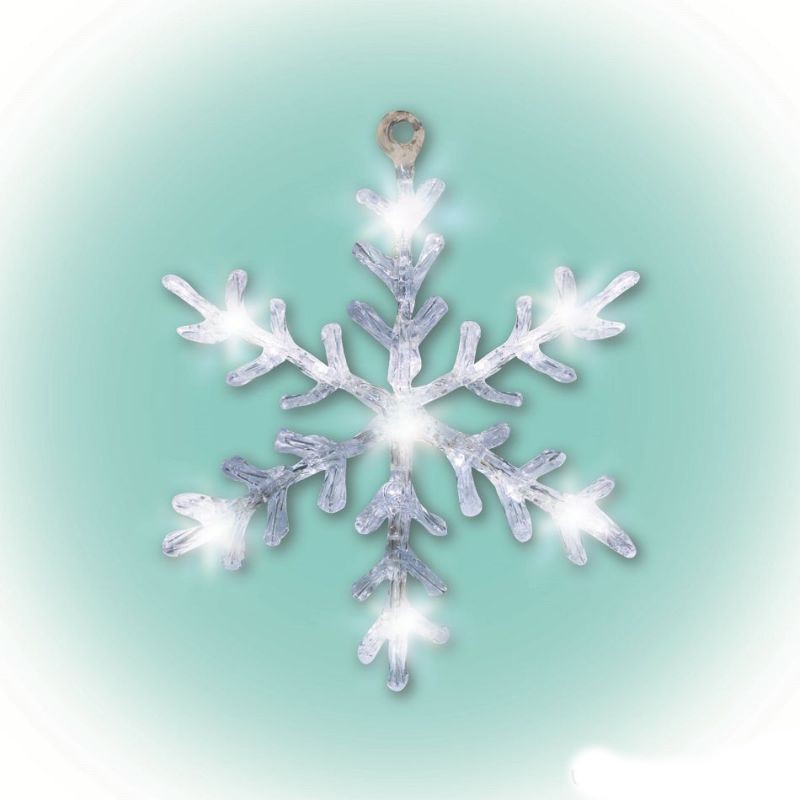 Decor fereastra cu led-uri, fulg de zapada, home MultiMark GlobalProd