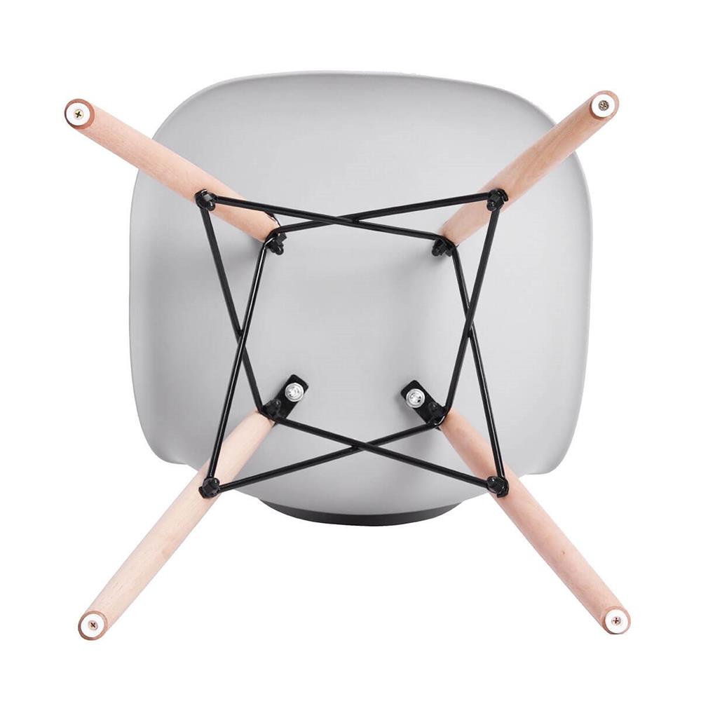 Set 4 scaune dining Scandinav pentru bucatarie, 38x42x82cm, gri Household NewTrend