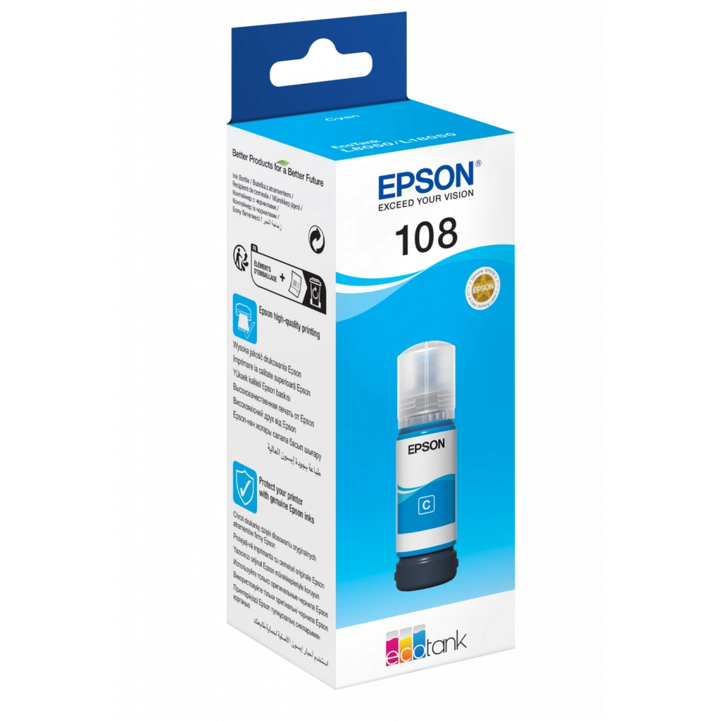 Cerneala originala epson 108 ecotank, flacon 70 ml, cyan MultiMark GlobalProd