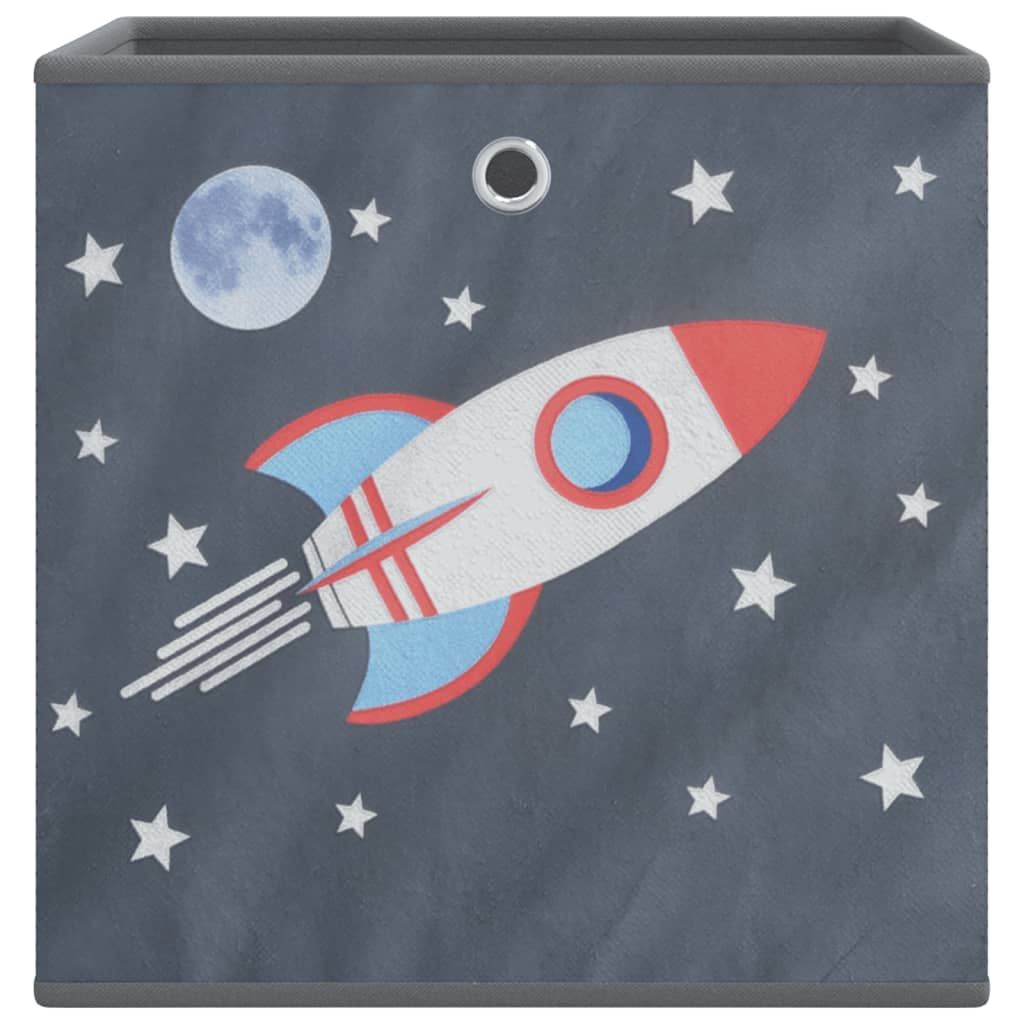 Cutii depozitare pliabile 10 buc. gri 32x32x32cm textil nețesut GartenMobel Dekor