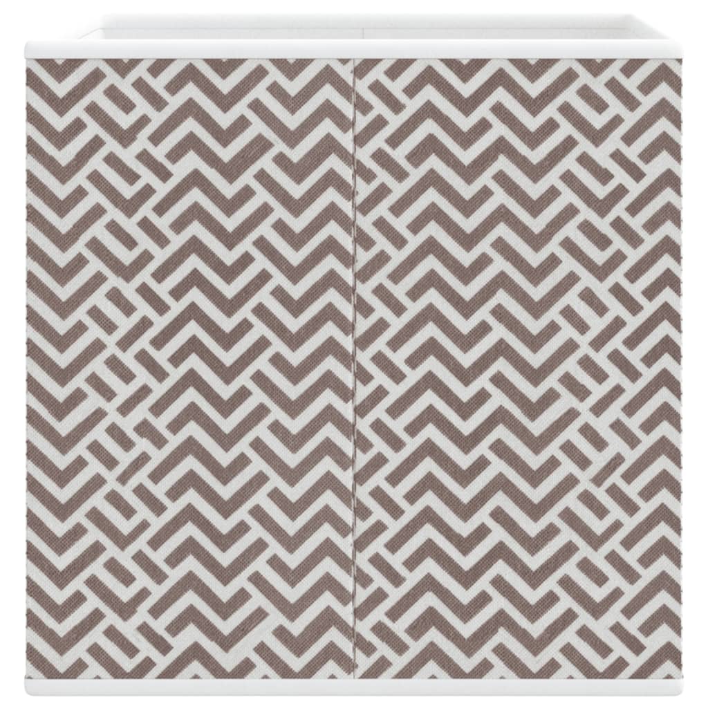 Cutii depozitare pliabile 10 buc maro 32x32x32cm textil nețesut GartenMobel Dekor