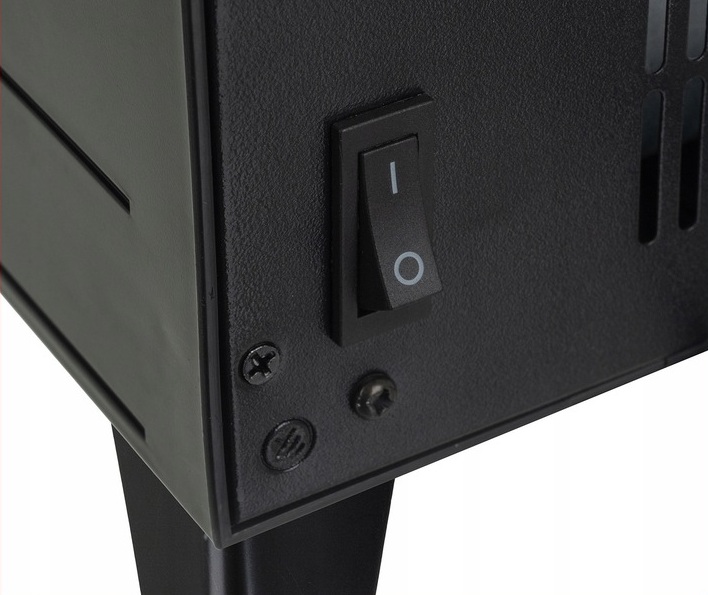 Semineu electric 2000W cu efect de flacara, termostat digital si timer, telecomanda, 52x32x18 cm, negru Household NewTrend