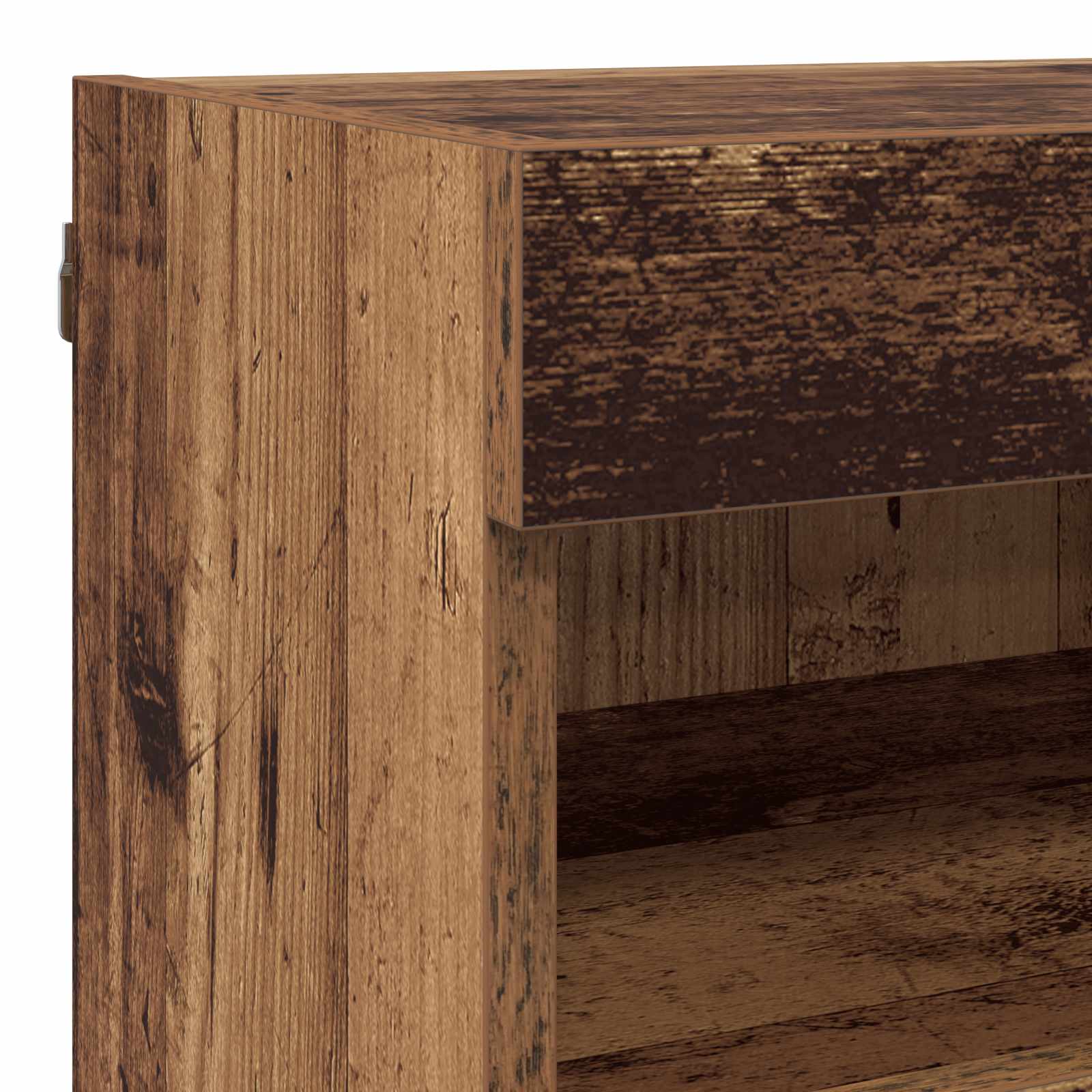 Set Dulap pentru Televizor Montat pe Perete 7 pcs Lemn Vechi GartenMobel Dekor