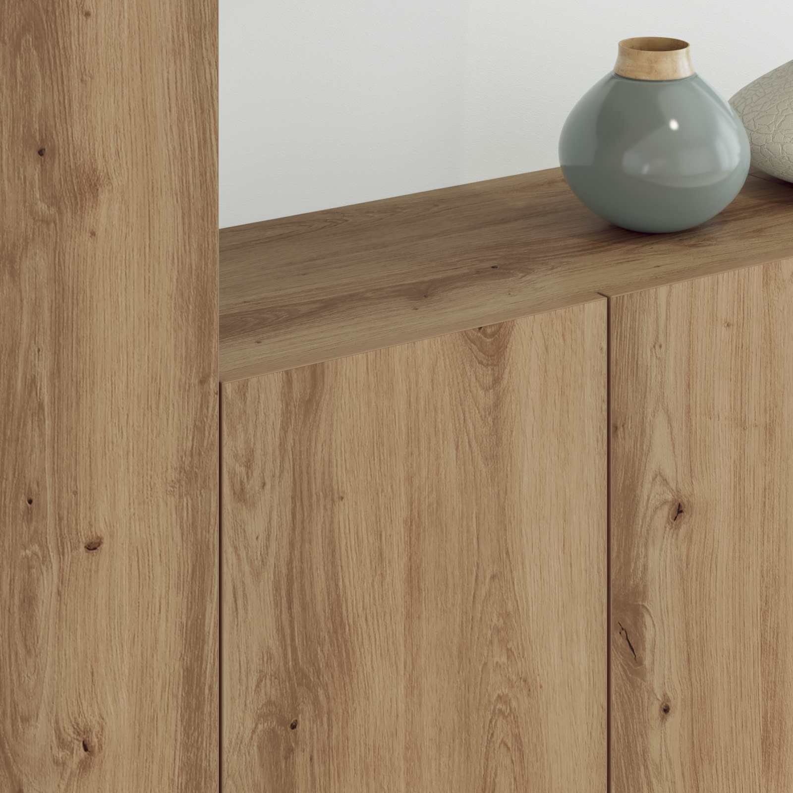 Unitate TV de Perete 5 pcs Stejar Artizanal Lemn compozit GartenMobel Dekor