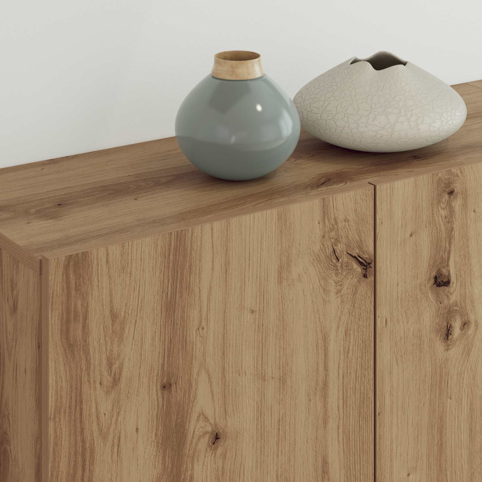 Unitate TV de Perete 5 pcs Stejar Artizanal Lemn compozit GartenMobel Dekor