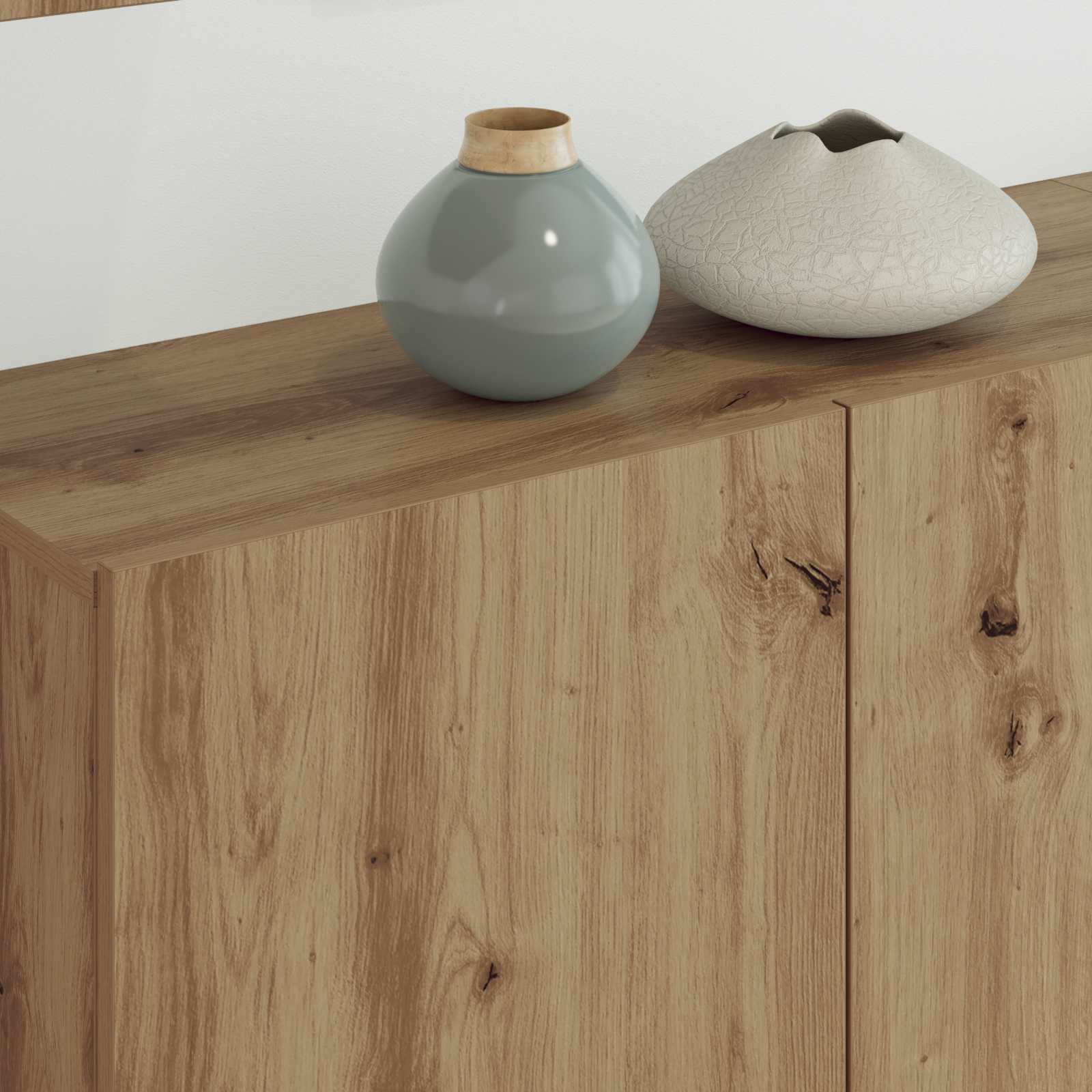 Unitate TV de Perete 5 pcs Stejar Artizanal Lemn compozit GartenMobel Dekor