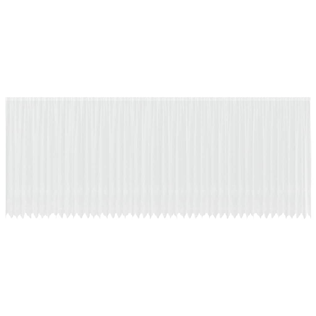 Cortină din Dantelă cu perdele Alb 1200 x 300 cm Poliester GartenMobel Dekor