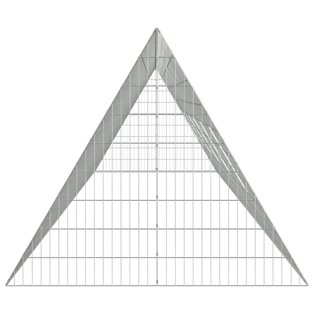 Custodie pentru iepuri Argintiu 215 x 100 x 85 cm GartenMobel Dekor