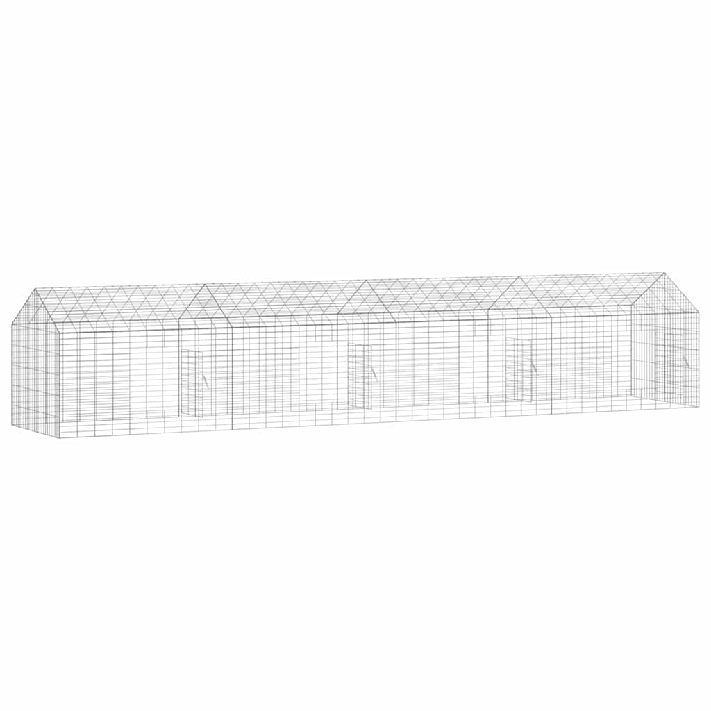 Custodie pentru iepuri Argintiu 400 x 78 x 78 cm GartenMobel Dekor