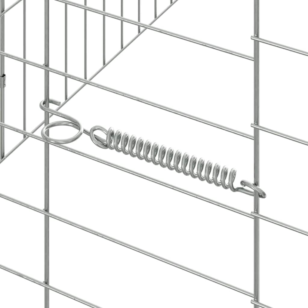 Custodie pentru iepuri Argintiu 400 x 78 x 78 cm GartenMobel Dekor