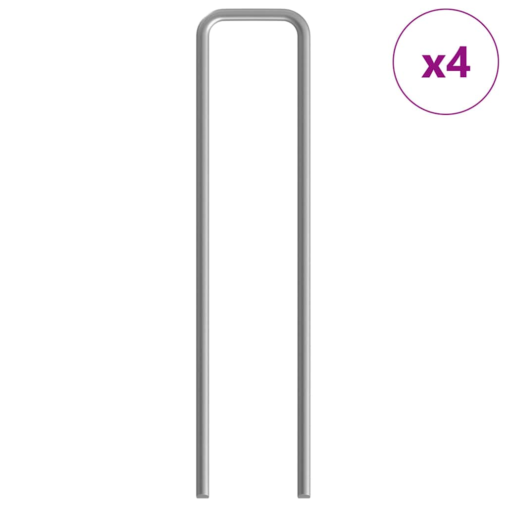 Custodie pentru iepuri Argintiu 400 x 78 x 78 cm GartenMobel Dekor