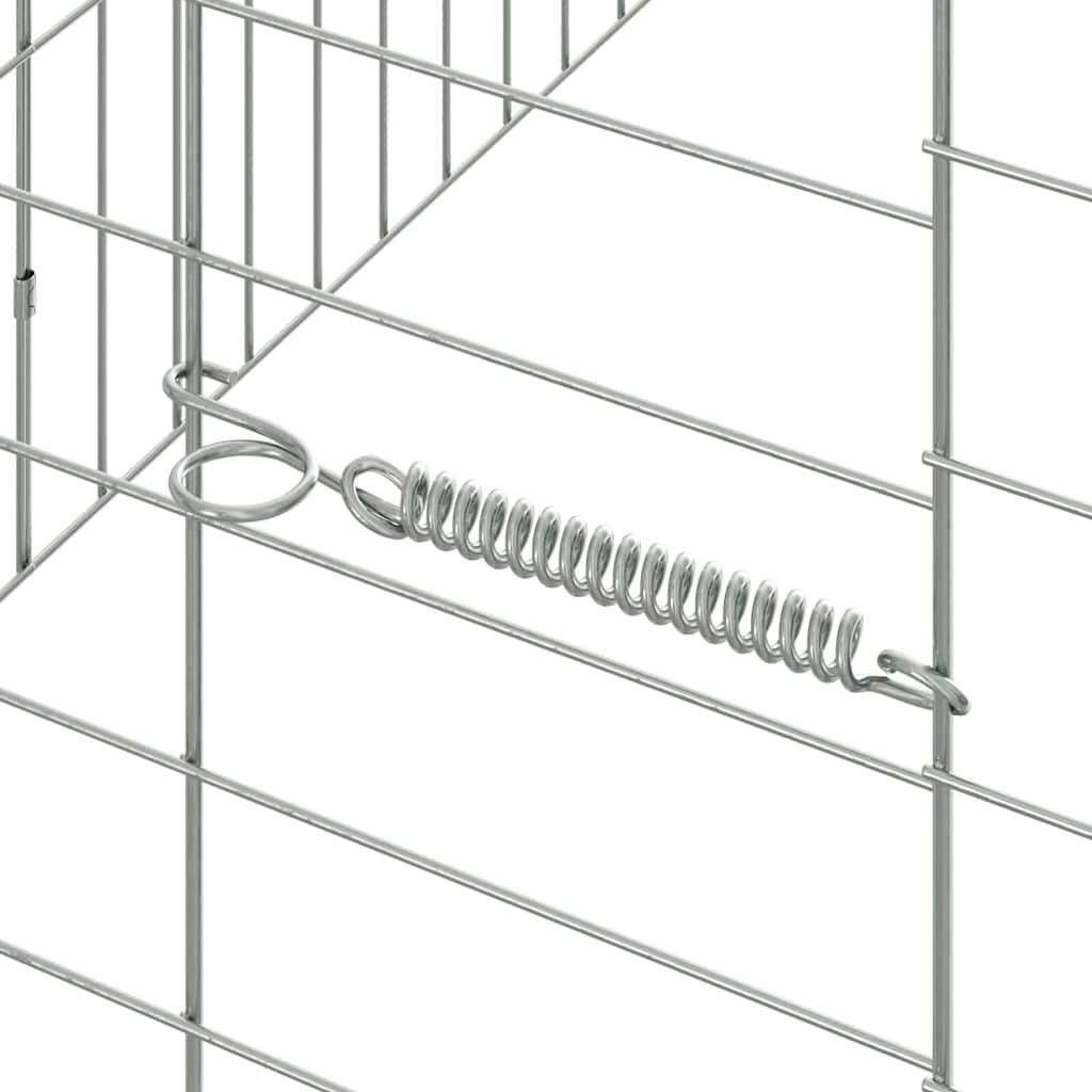 Custodie pentru iepuri Argintiu 400 x 78 x 78 cm GartenMobel Dekor