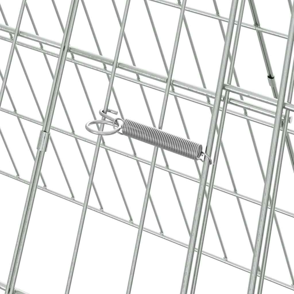 Custodie pentru iepuri Argintiu 650 x 55 x 55 cm GartenMobel Dekor