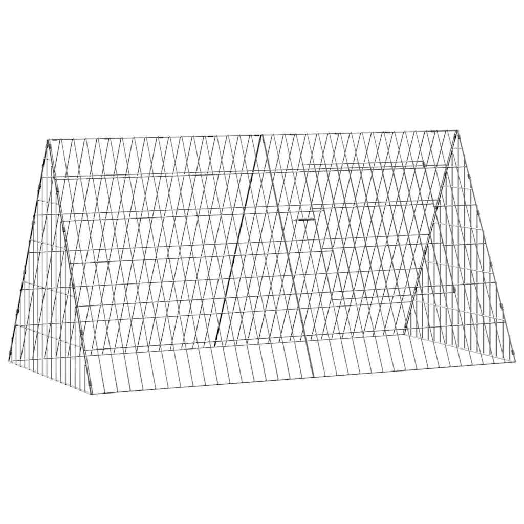 Custodie pentru iepuri Argintiu 650 x 55 x 55 cm GartenMobel Dekor