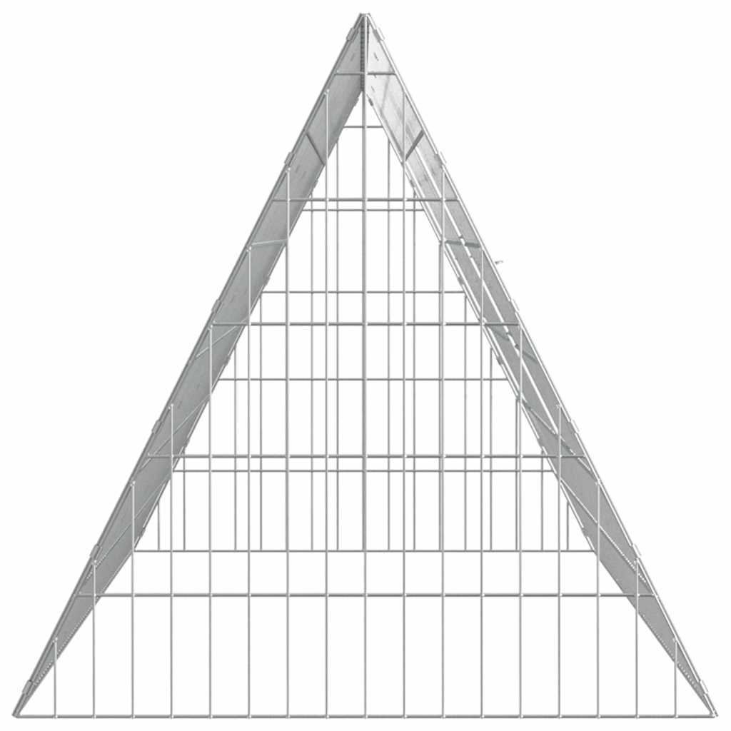 Custodie pentru iepuri Argintiu 650 x 55 x 55 cm GartenMobel Dekor