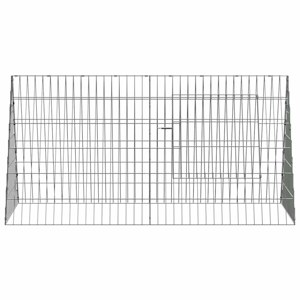 Custodie pentru iepuri Argintiu 650 x 55 x 55 cm GartenMobel Dekor