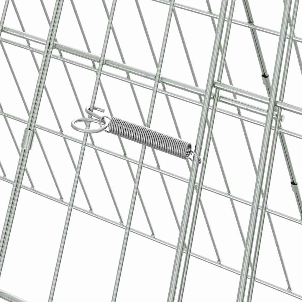 Custodie pentru iepuri Argintiu 650 x 55 x 55 cm GartenMobel Dekor