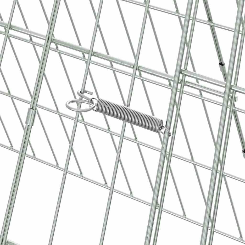 Custodie pentru iepuri Argintiu 650 x 55 x 55 cm GartenMobel Dekor