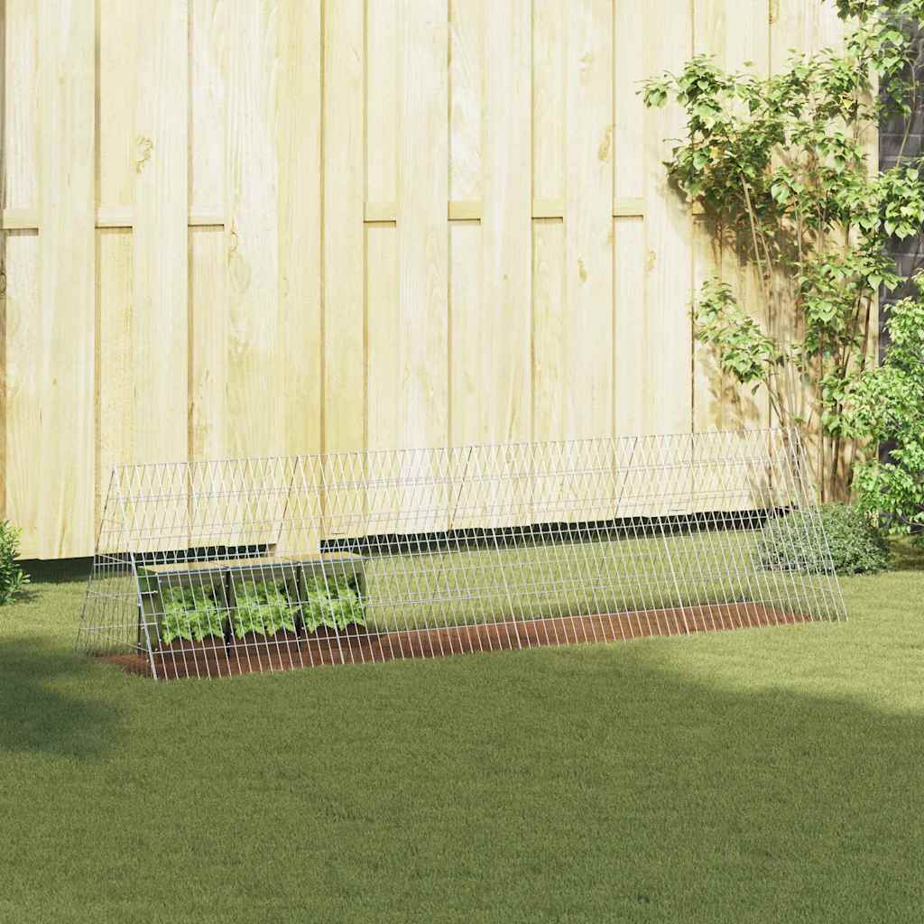 Custodie pentru iepuri Argintiu 650 x 55 x 55 cm GartenMobel Dekor