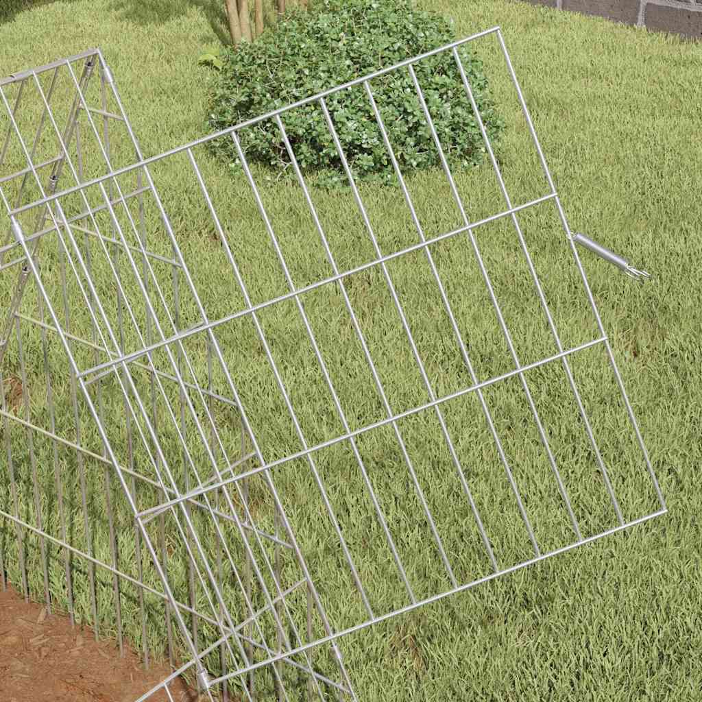 Custodie pentru iepuri Argintiu 650 x 55 x 55 cm GartenMobel Dekor
