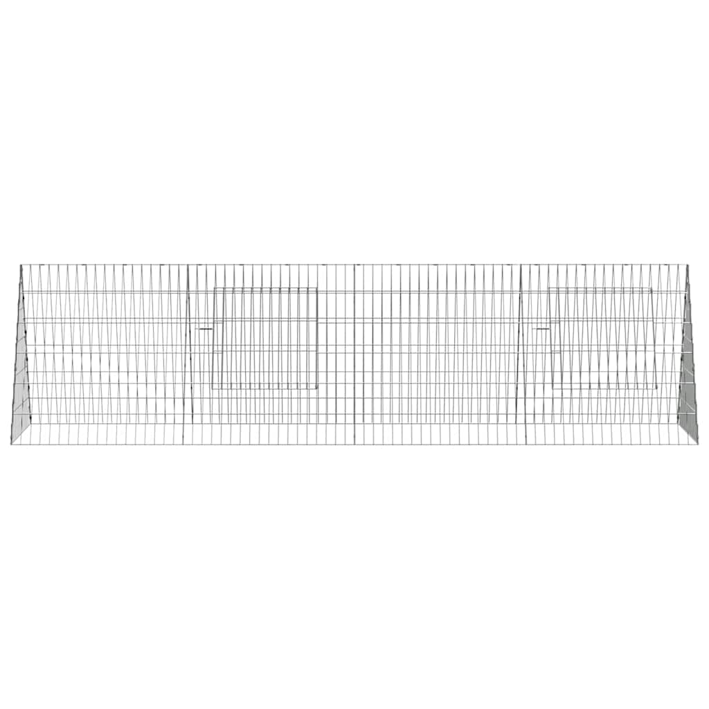 Custodie pentru iepuri Argintiu 650 x 55 x 55 cm GartenMobel Dekor