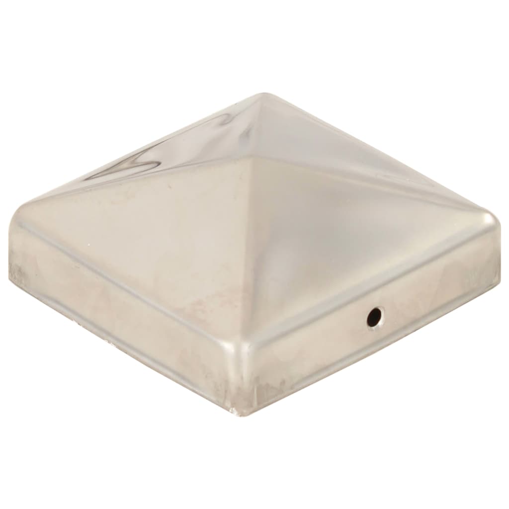 Capace stâlpi de gard piramidă 6 buc. 81x81 mm oțel inoxidabil GartenMobel Dekor