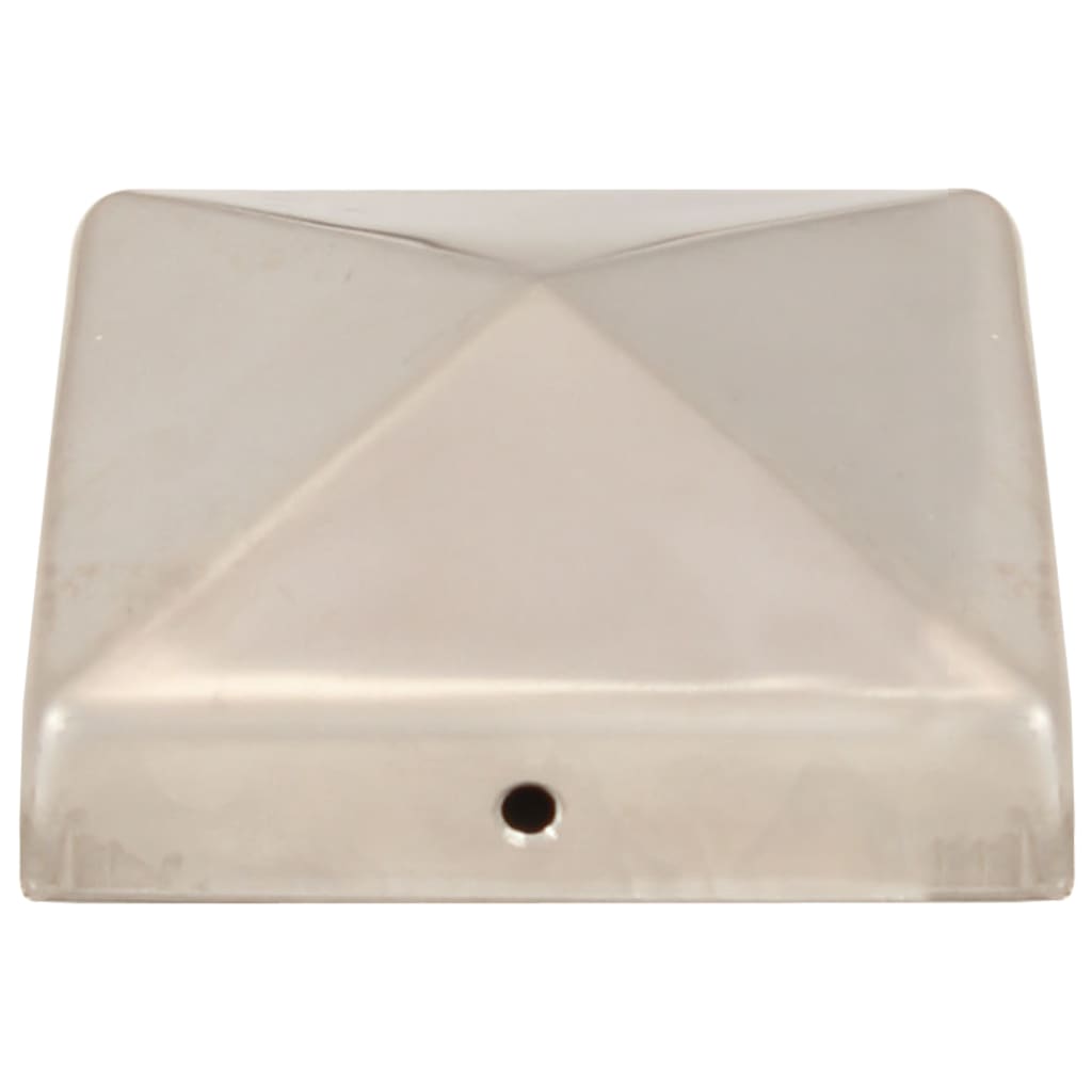 Capace stâlpi de gard piramidă 6 buc. 81x81 mm oțel inoxidabil GartenMobel Dekor