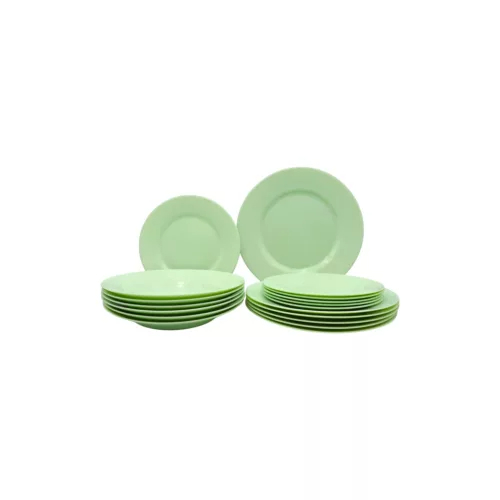 Set veselă PLUMI 18 piese – Paradise Green Handy KitchenServ