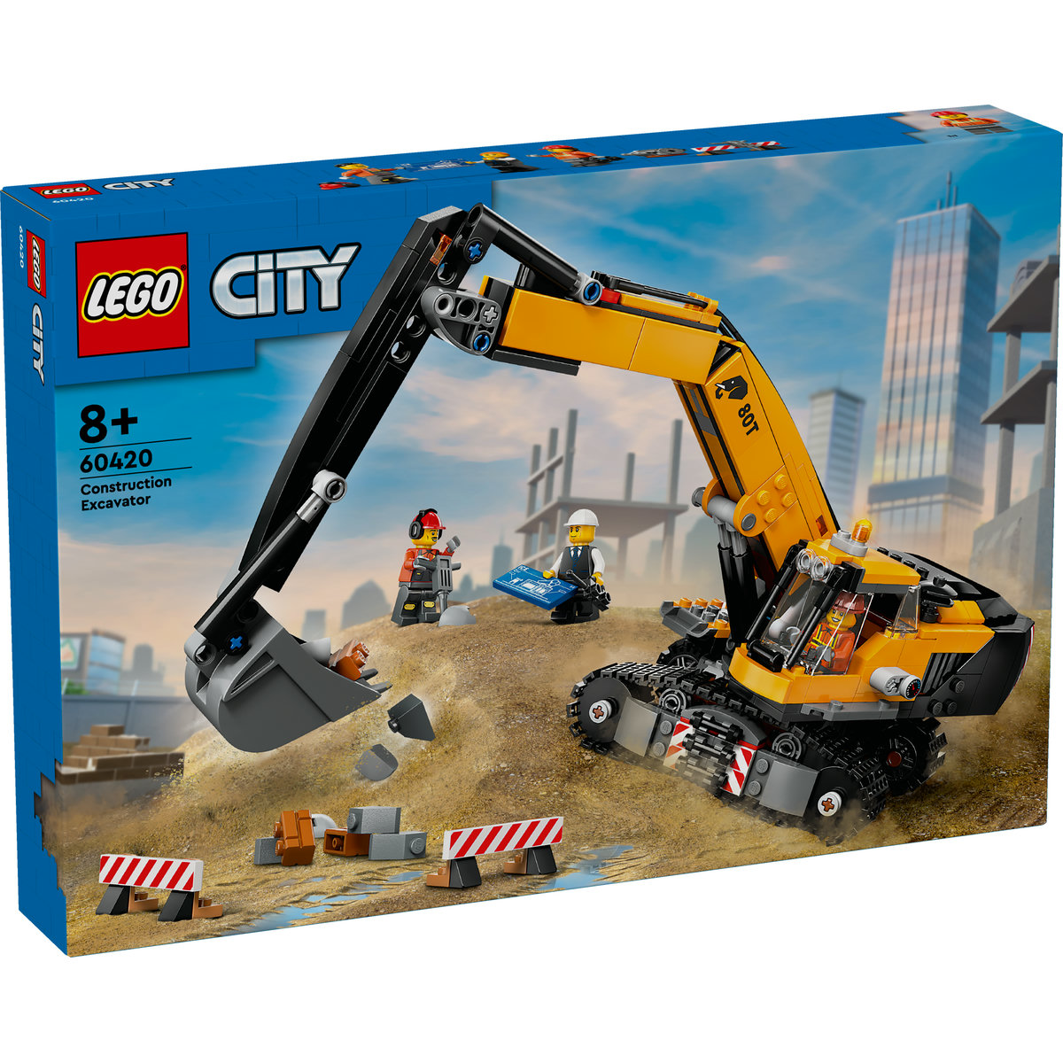 LEGO Excavator galben de constructii Quality Brand