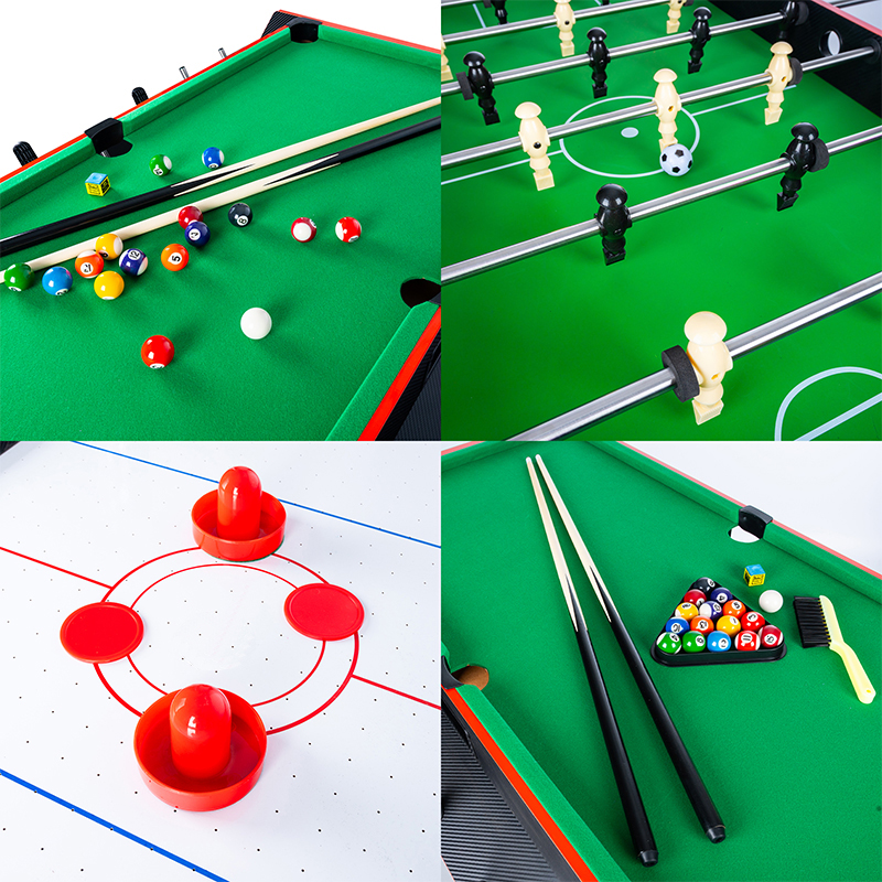 Masa de joc multifunctionala 3 in 1, fotbal, biliard si air hockey, 124x84x85 cm Household NewTrend
