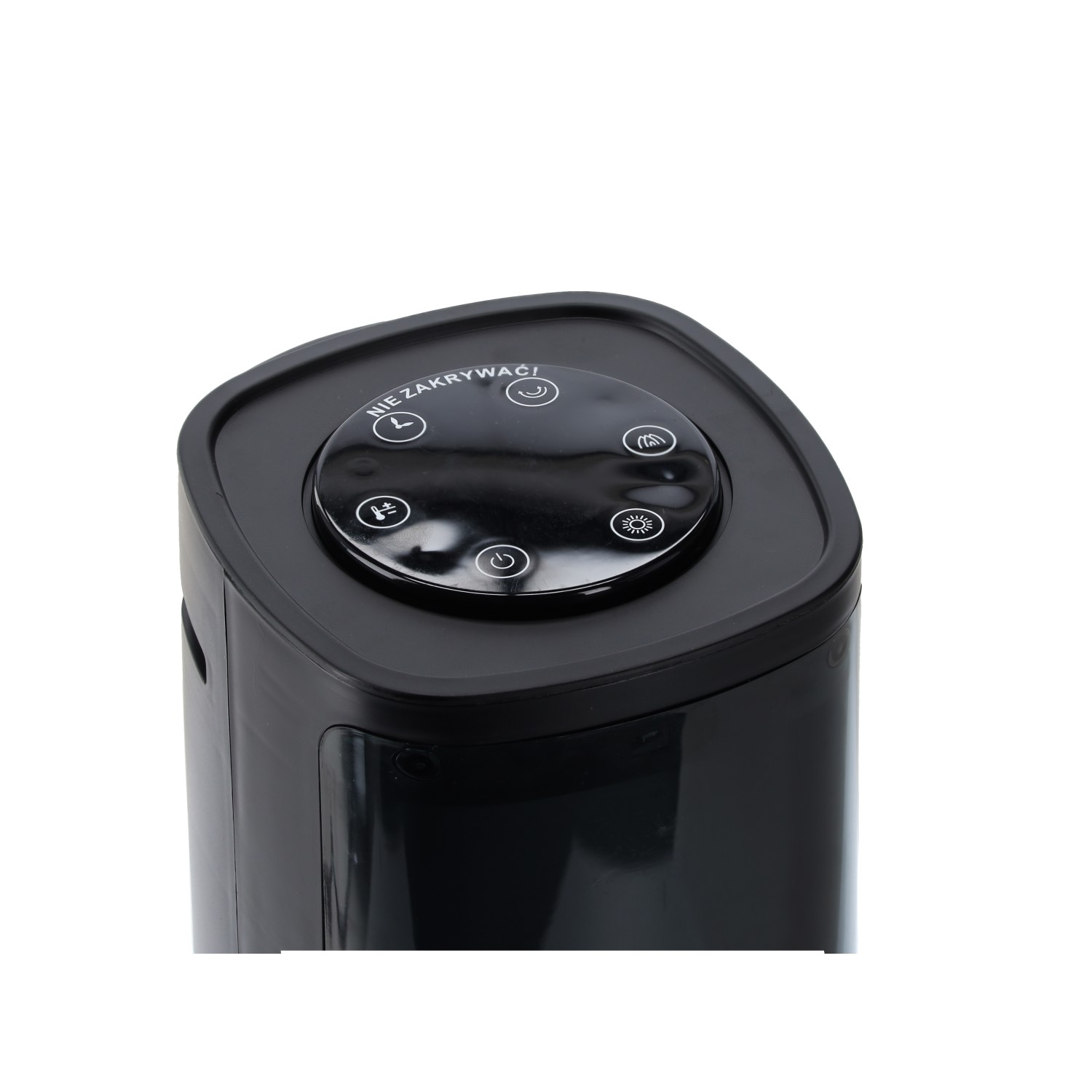 Semineu electric tip coloana cu efect de flacara, 2000W, termostat, 20x20x64 cm, negru Household NewTrend