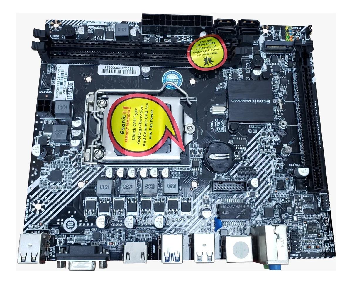 Placa de baza NOUA, ESONIC H310CDA1, Socket 1151 mATX, Shield, Suporta CPU Gen 6 / 7 / 8 / 9 NewTechnology Media