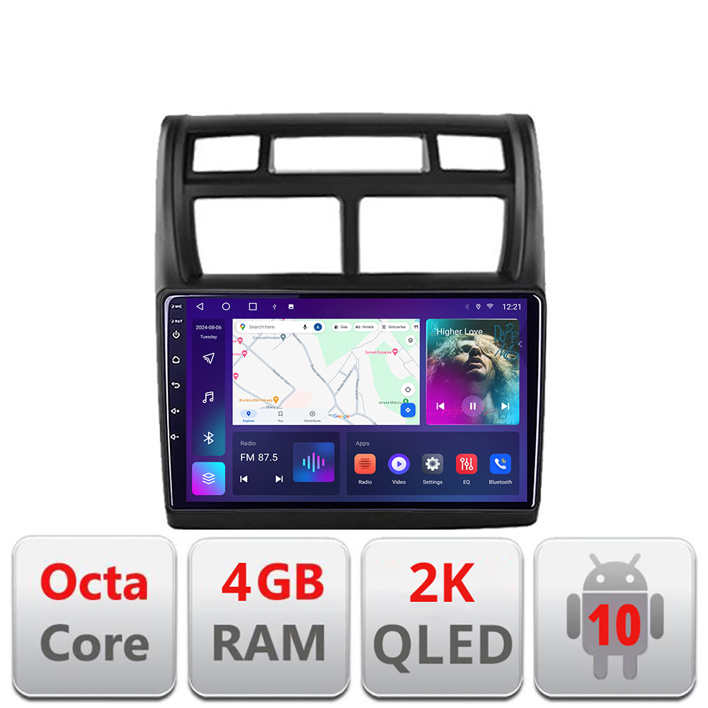 Navigatie Kia Sportage 2007-2013 C-023 Android Octa Core Ecran 2K QLED GPS 4G 4+32GB 360 KIT-023+EDT-E409-2K CarStore Technology