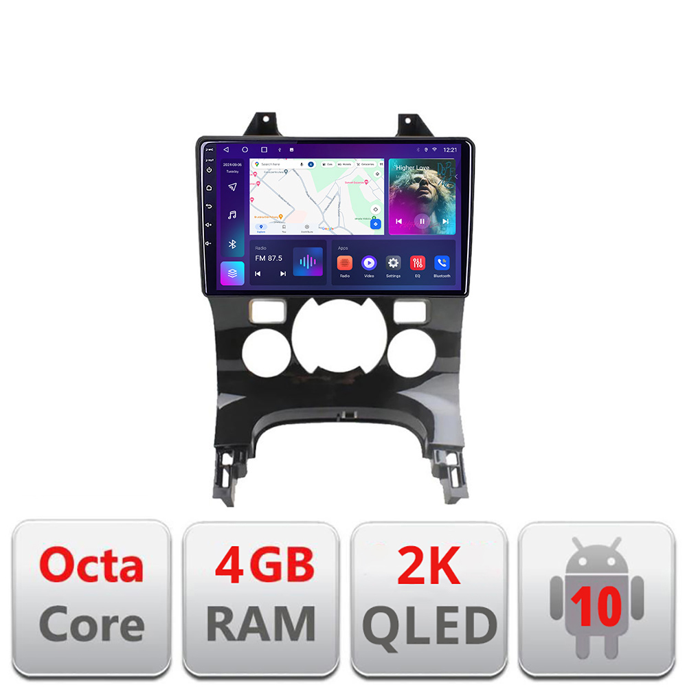 Navigatie Peugeot 3008 C-323 Android Octa Core Ecran 2K QLED GPS 4G 4+32GB 360 KIT-323+EDT-E409-2K CarStore Technology