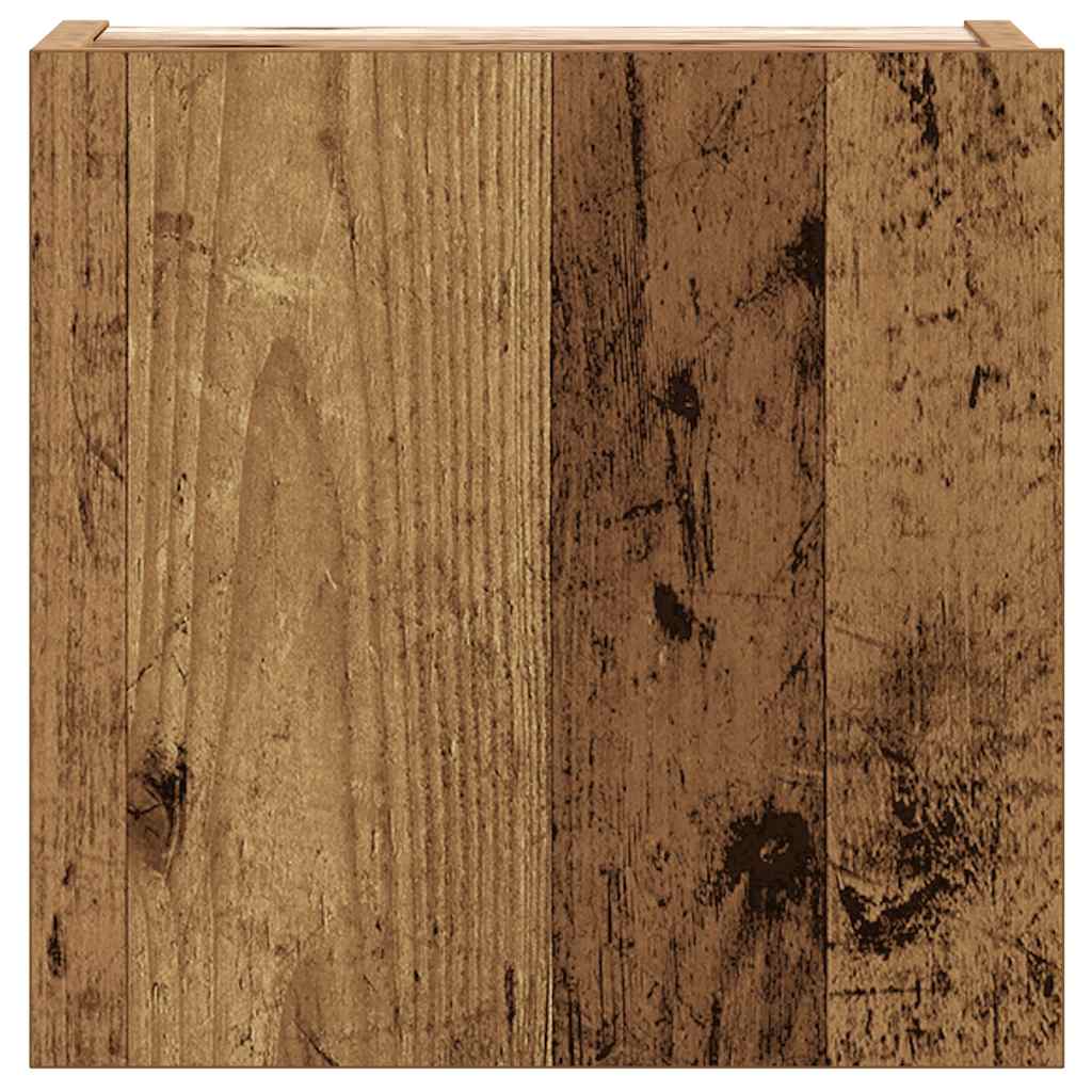 Set dulap TV 6 piese montat pe perete lemn vechi lemn prelucrat GartenMobel Dekor