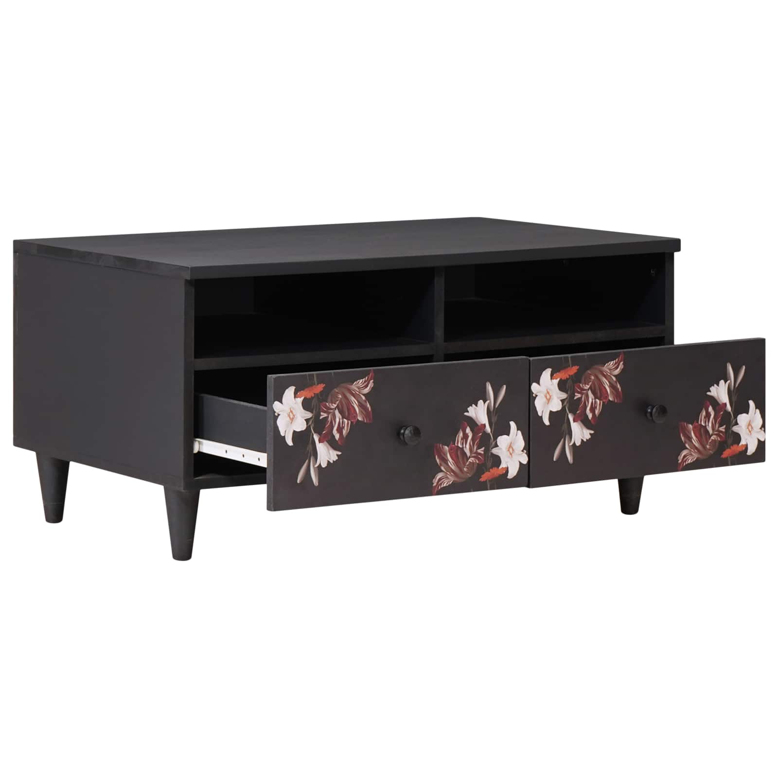 Masă de cafea Multicolour 80 x 54 x 40 cm Lemn de mango solid GartenMobel Dekor