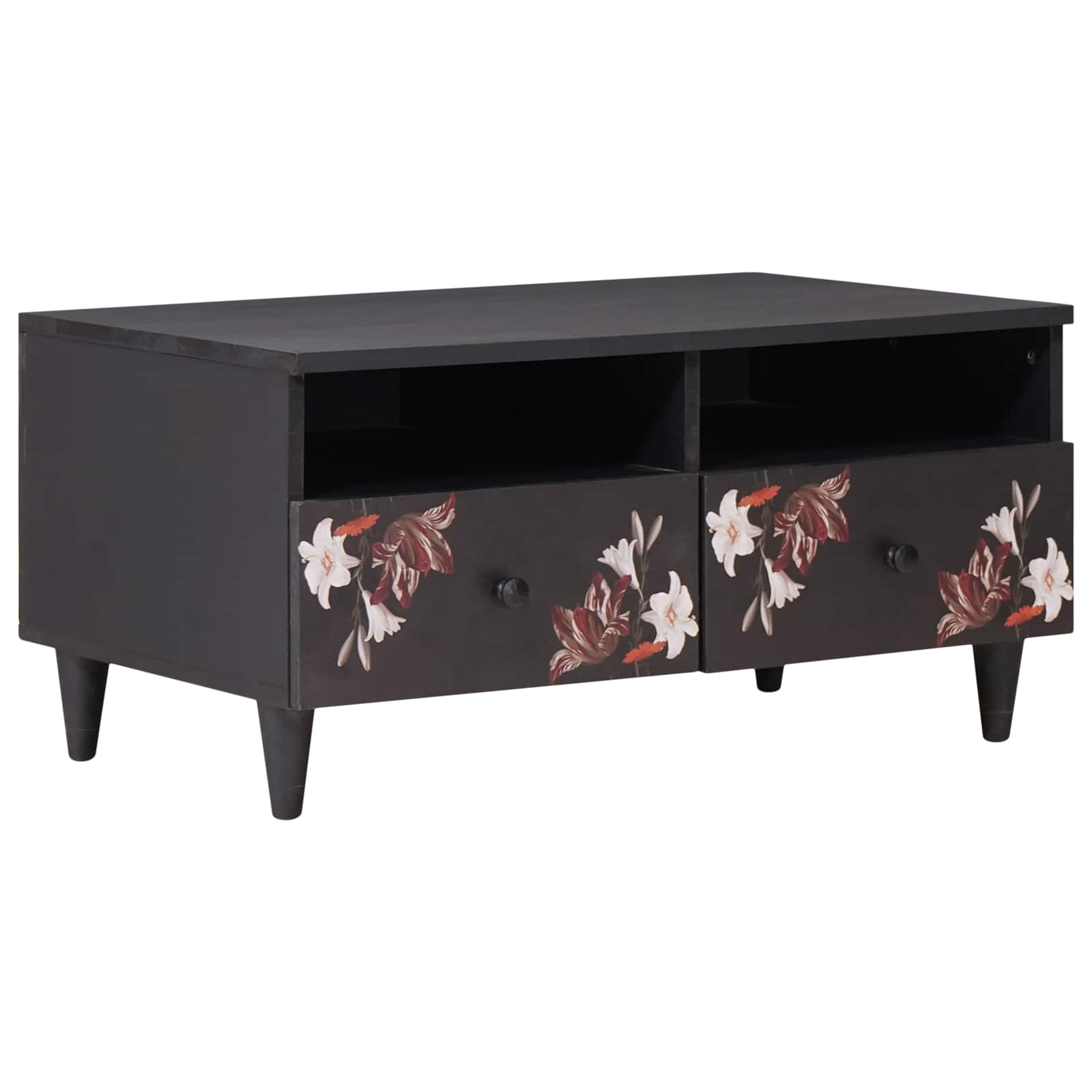 Masă de cafea Multicolour 80 x 54 x 40 cm Lemn de mango solid GartenMobel Dekor