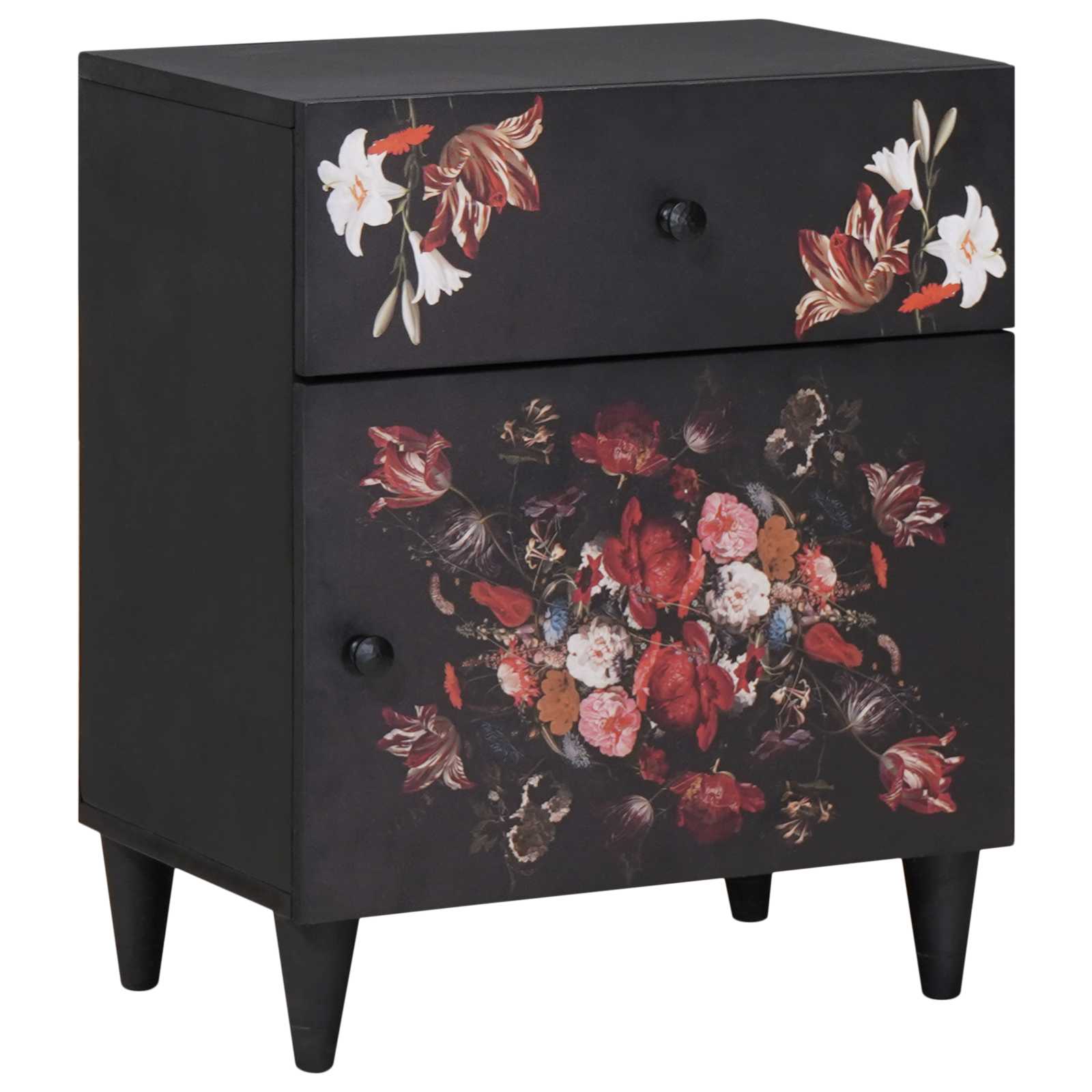 Noptieră Multicolour 50 x 33 x 60 cm Lemn de mango solid GartenMobel Dekor