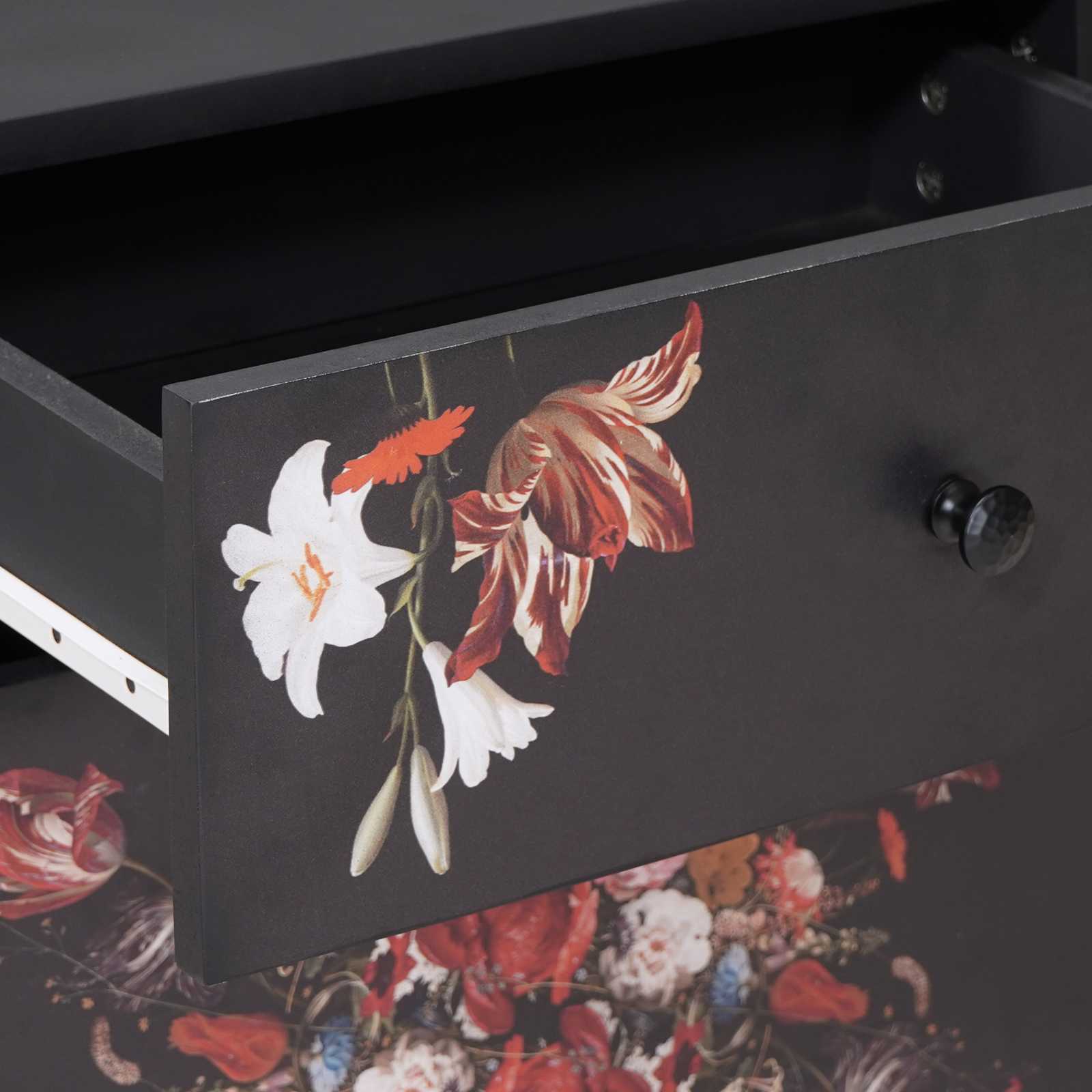 Noptieră Multicolour 50 x 33 x 60 cm Lemn de mango solid GartenMobel Dekor