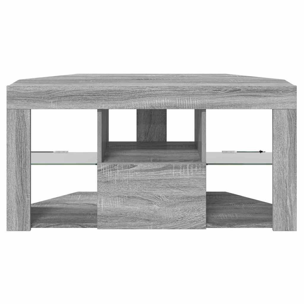 Șifonier LED pentru TV colțar Gri Sonoma 105 x 40 x 68 cm GartenMobel Dekor