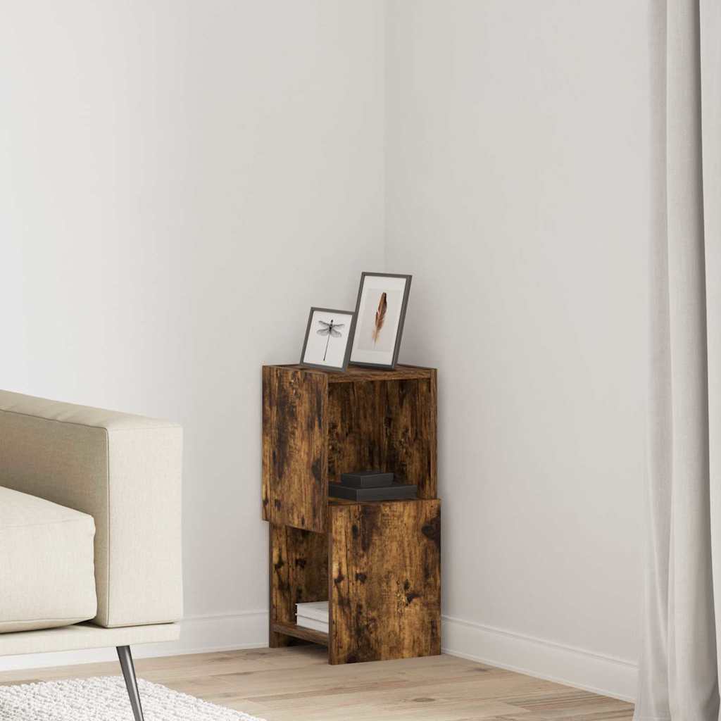 Dulap de colț Alb 25,5x25x55cm Lemn compozit GartenMobel Dekor