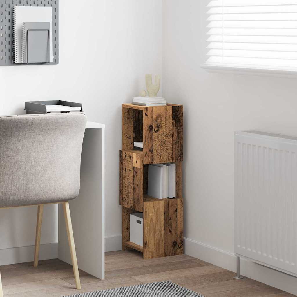 Dulap de colț Alb 25,5x25x80cm Lemn compozit GartenMobel Dekor