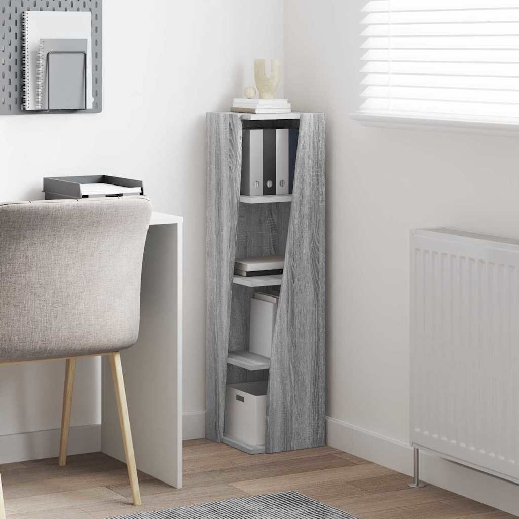 Dulap de colț Alb 27,5x27x102cm Lemn compozit GartenMobel Dekor