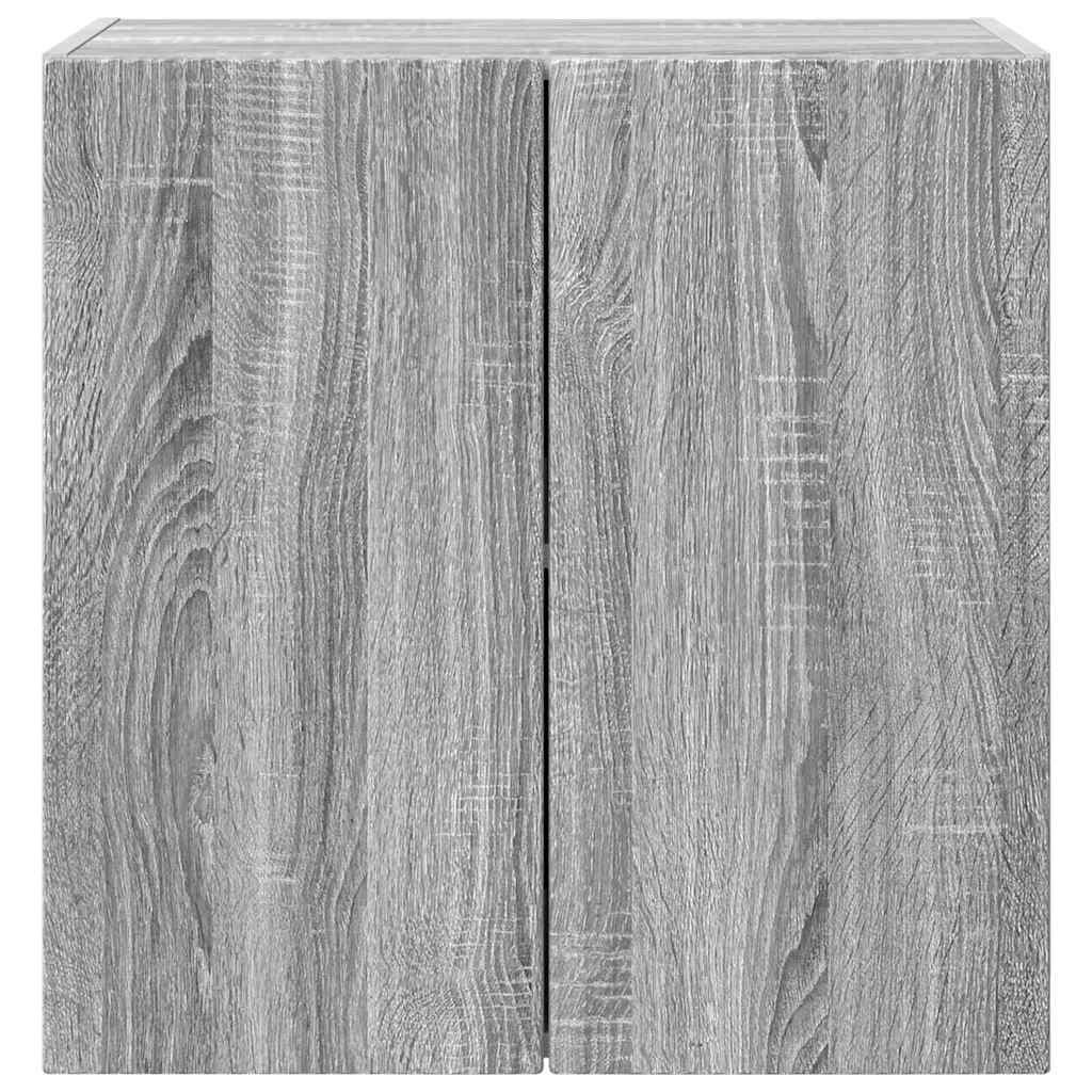 Dulap TV de perete Gri Sonoma 59,5 x 31 x 60 cm Lemn compozit GartenMobel Dekor