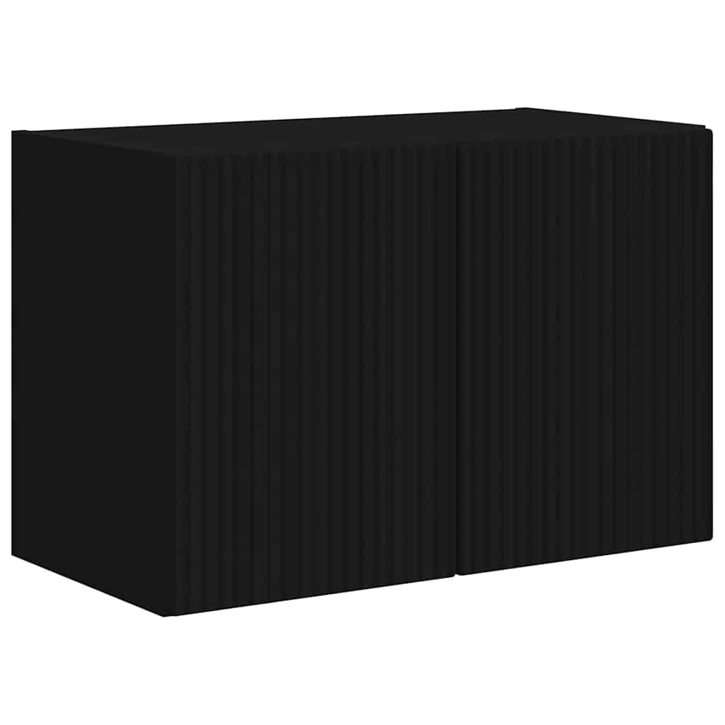 Dulap TV de perete Negru 59,5 x 31 x 40 cm Lemn compozit GartenMobel Dekor